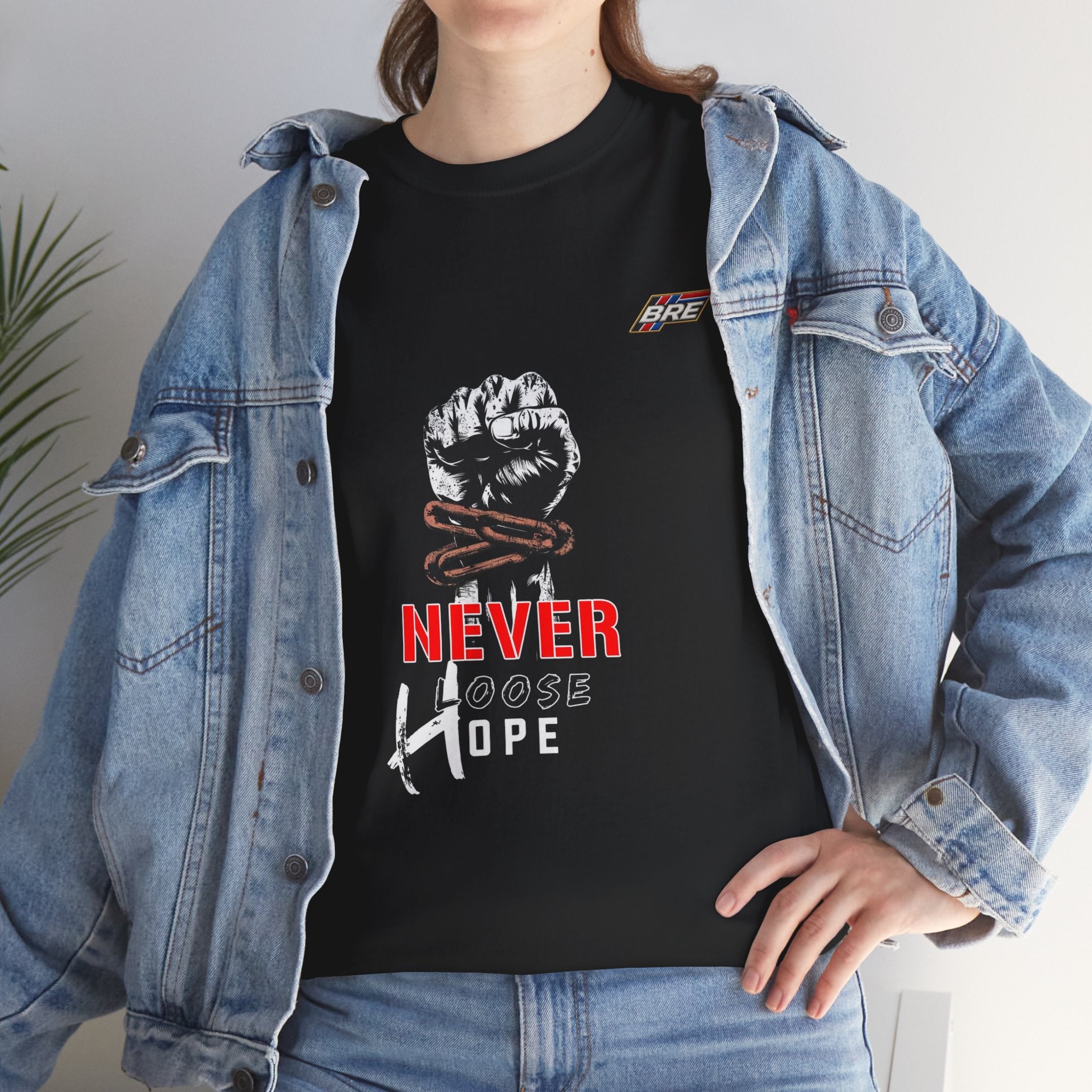 Never Lose Hope T‑Shirt — Motivational Fist Graphic Tee