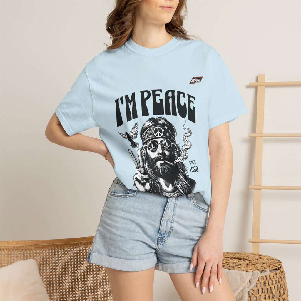 I'm Peace Vintage Hippie T-Shirt — Peace Sign, Dove & Retro Graphic Tee