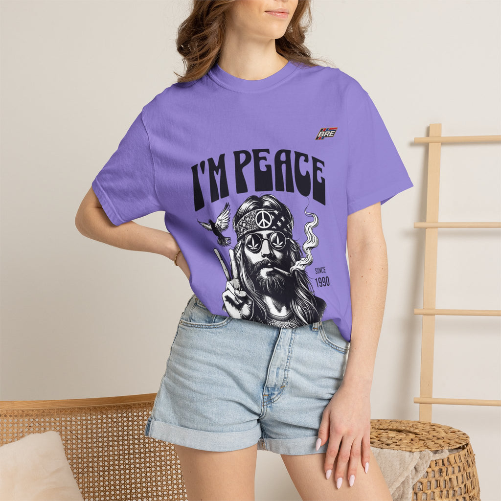 I'm Peace Vintage Hippie T-Shirt — Peace Sign, Dove & Retro Graphic Tee