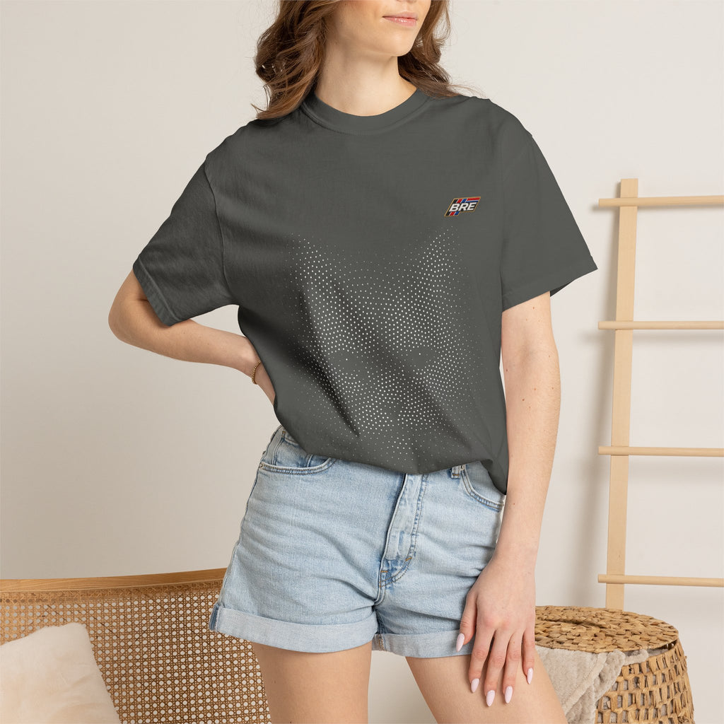 Cat Dots Graphic T-Shirt — Subtle Cat Face Tee with 'Babe' Accent