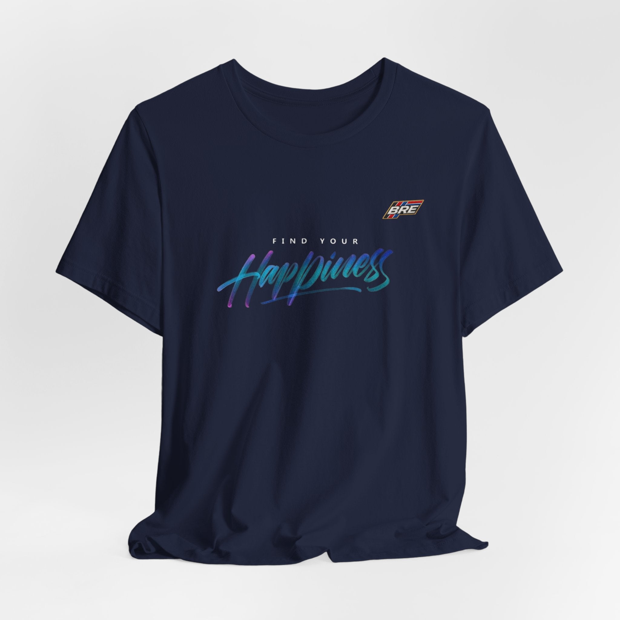 Find Your Happiness Tee — Retro Script Graphic T-Shirt