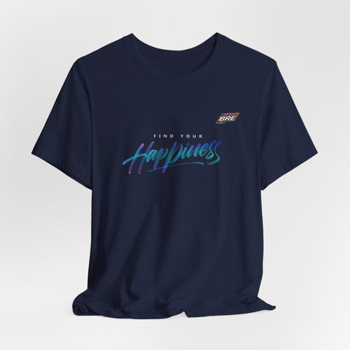 Find Your Happiness Tee — Retro Script Graphic T-Shirt
