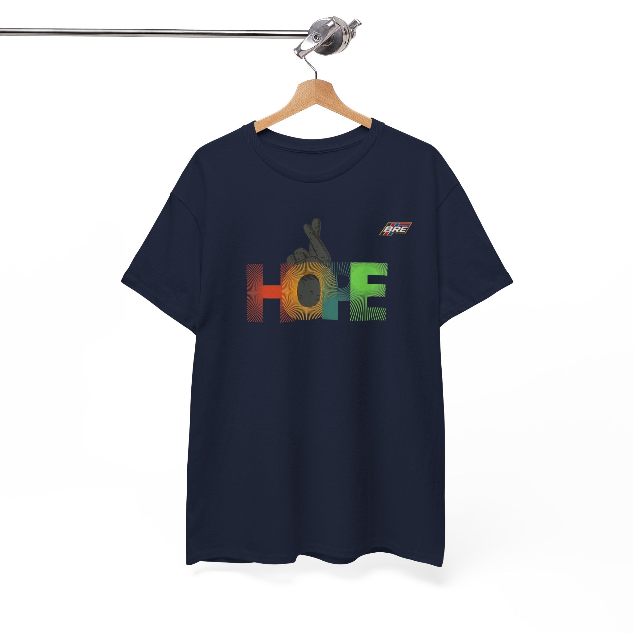 Hope Peace Sign Tee — Rainbow HOPE Graphic T-Shirt