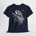 Zebra Illusion Tee — Monochrome Optical Animal Graphic Shirt
