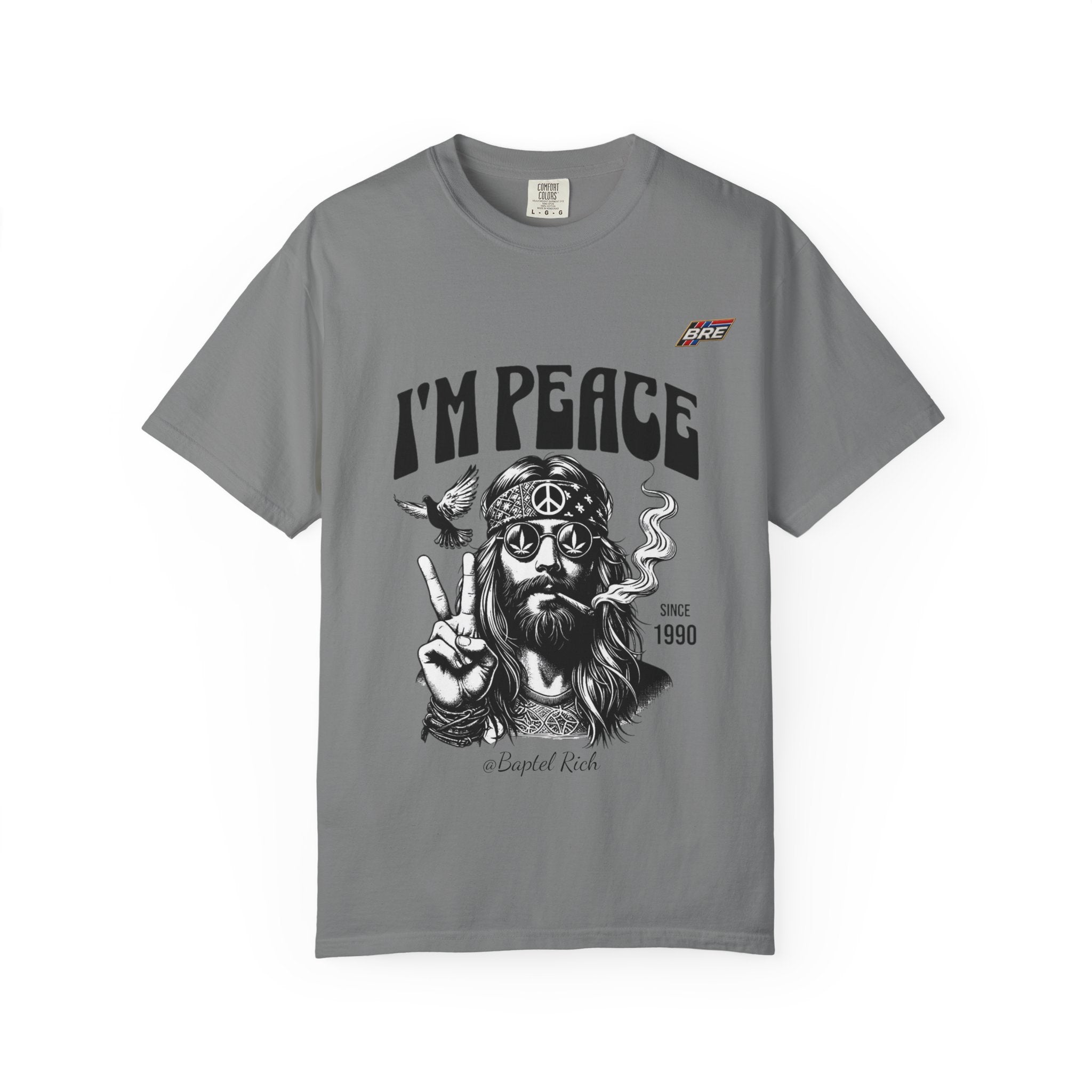 I'm Peace Vintage Hippie T-Shirt — Peace Sign, Dove & Retro Graphic Tee