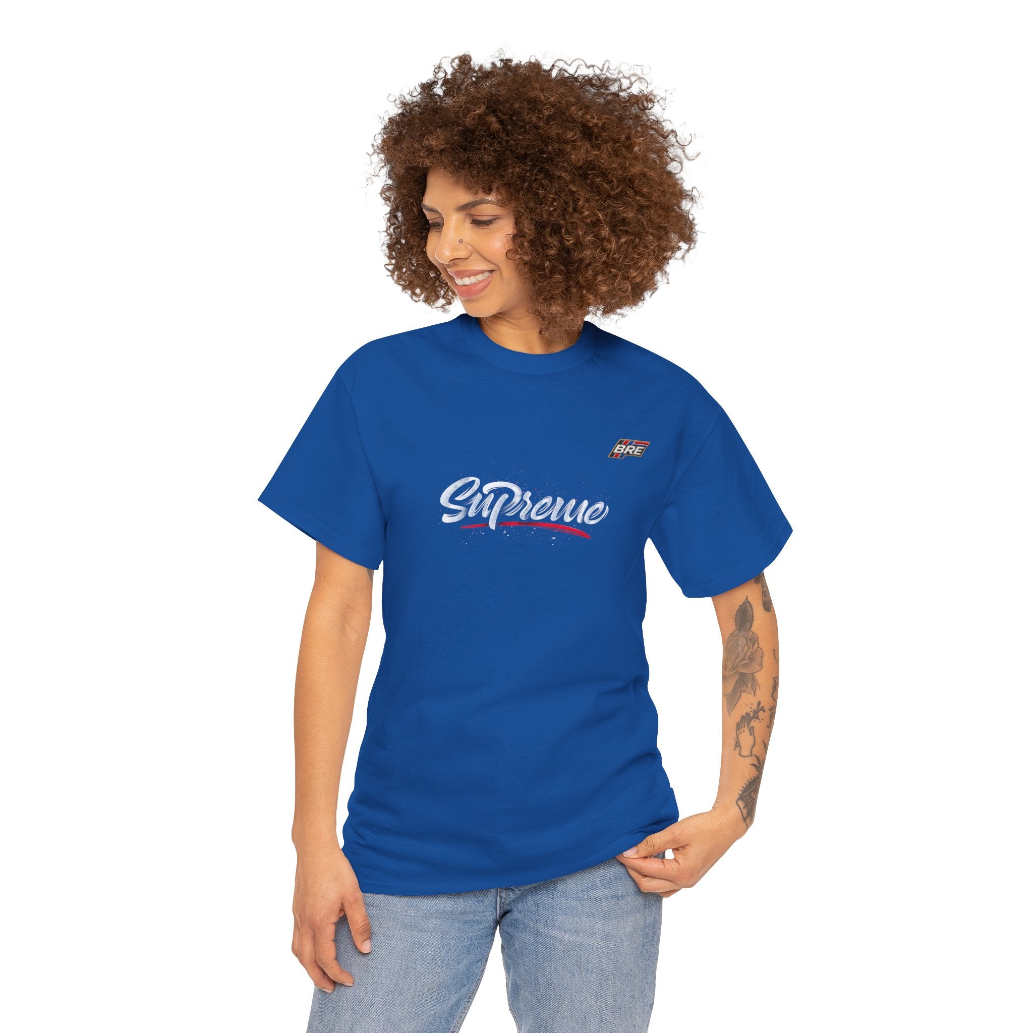 Supreme Script Logo T‑Shirt — Retro Streetwear Graphic Tee