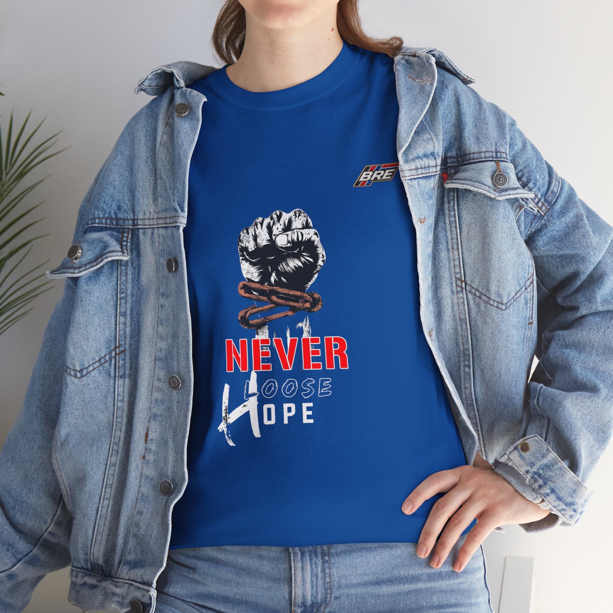 Never Lose Hope T‑Shirt — Motivational Fist Graphic Tee