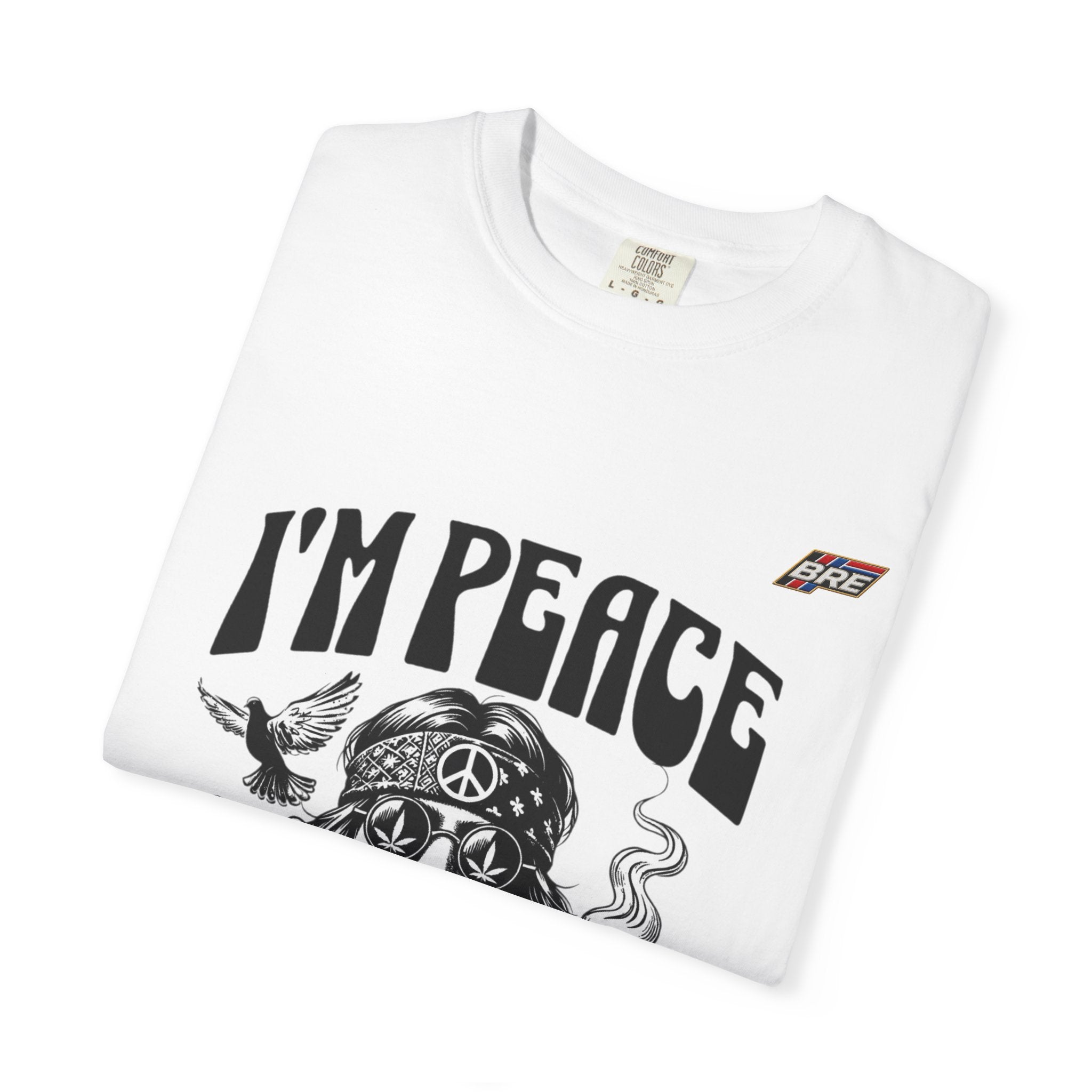 I'm Peace Vintage Hippie T-Shirt — Peace Sign, Dove & Retro Graphic Tee