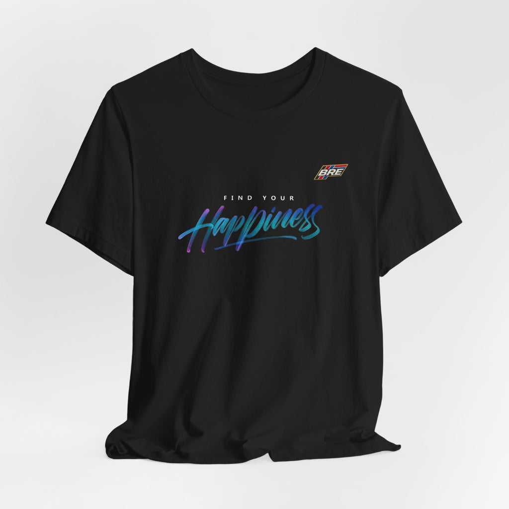 Find Your Happiness Tee — Retro Script Graphic T-Shirt