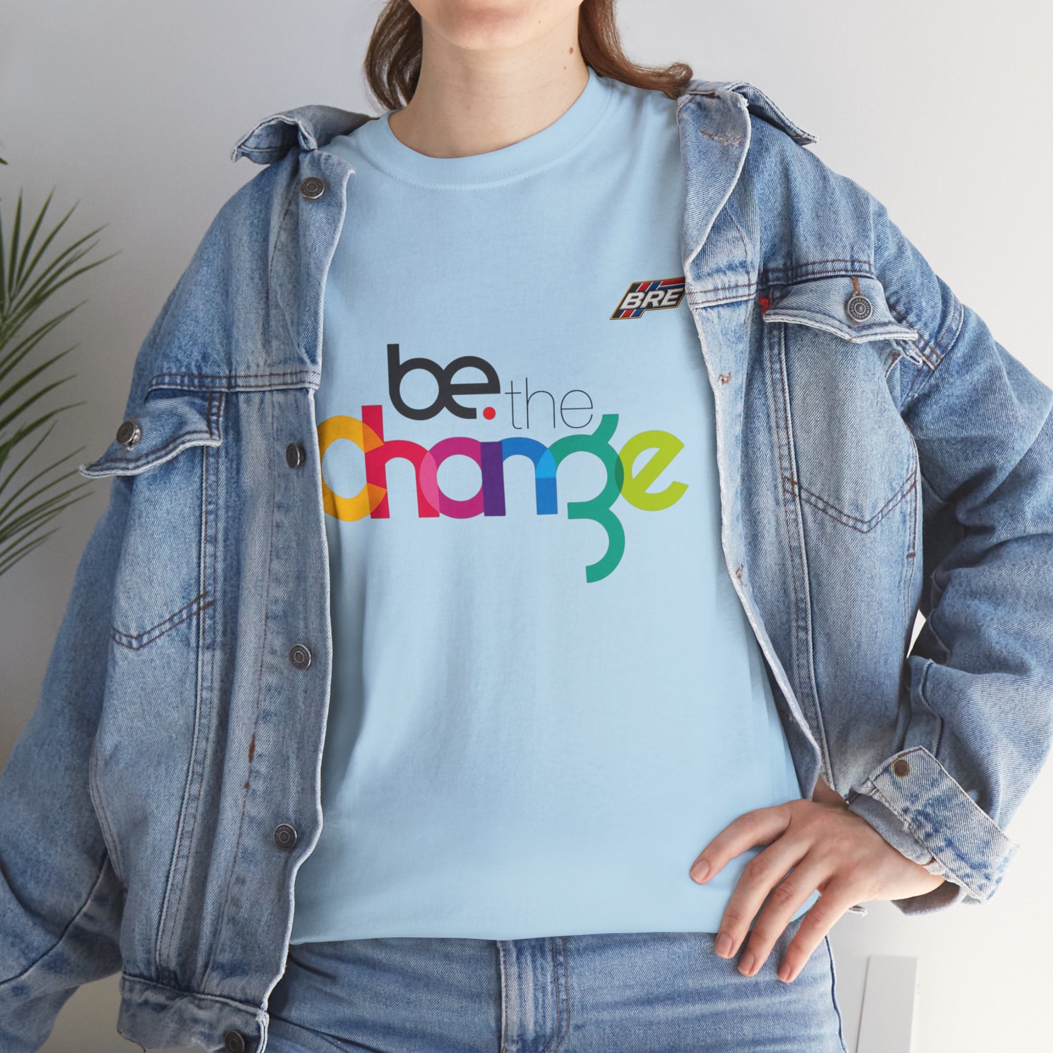 Be Change Colorful Graphic Tee — Inspirational LGBTQ+ Pride Shirt