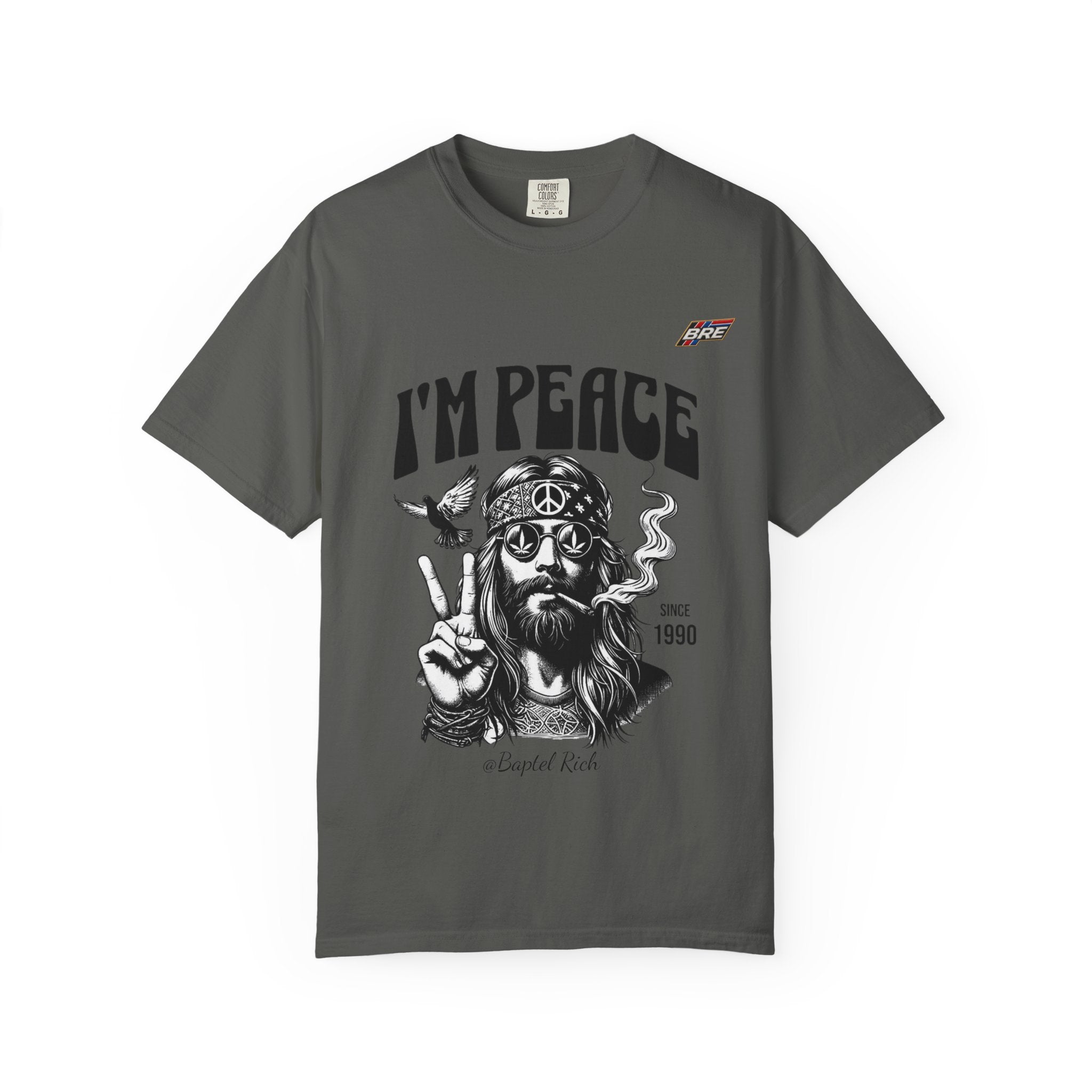 I'm Peace Vintage Hippie T-Shirt — Peace Sign, Dove & Retro Graphic Tee
