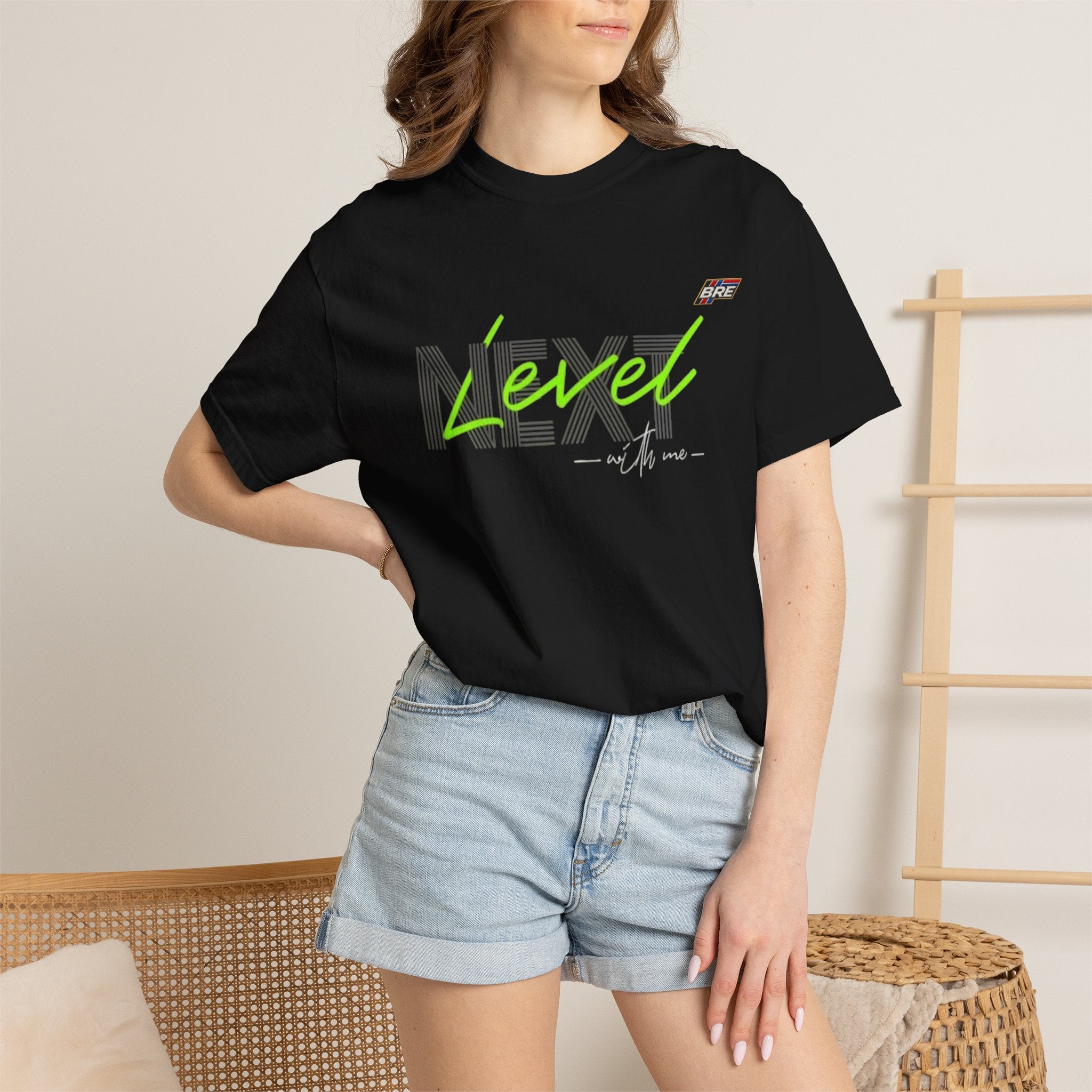 Level Up T-Shirt — Neon Script Graphic Tee