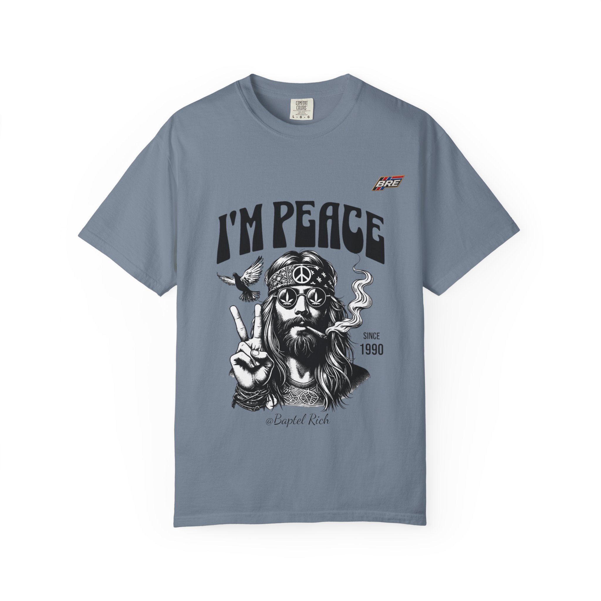 I'm Peace Vintage Hippie T-Shirt — Peace Sign, Dove & Retro Graphic Tee