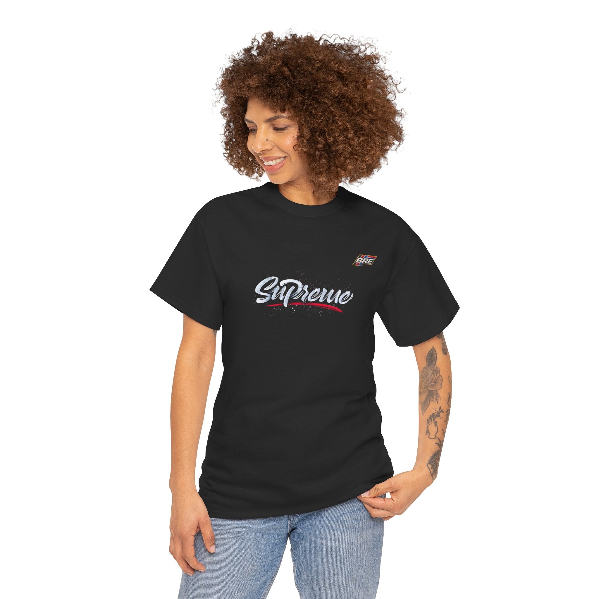 Supreme Script Logo T‑Shirt — Retro Streetwear Graphic Tee