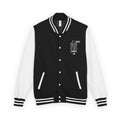 Letterman Jacket — 'KING 01' Varsity Style Black & White Bomber