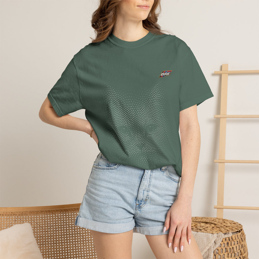 Cat Dots Graphic T-Shirt — Subtle Cat Face Tee with 'Babe' Accent