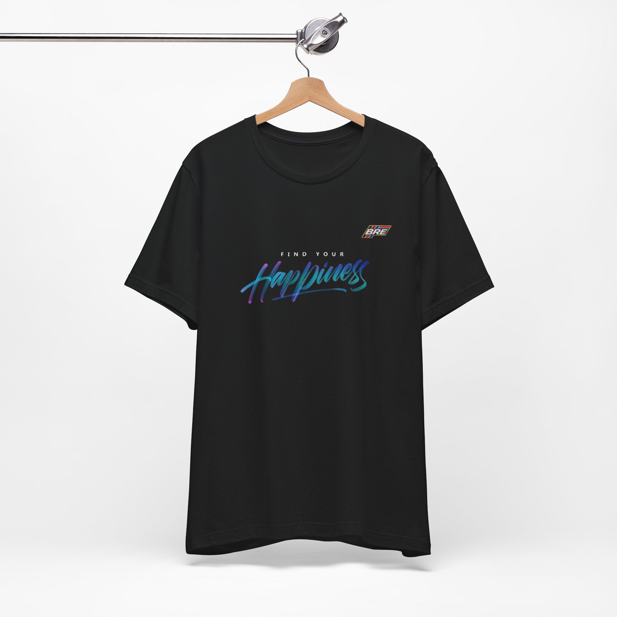 Find Your Happiness Tee — Retro Script Graphic T-Shirt