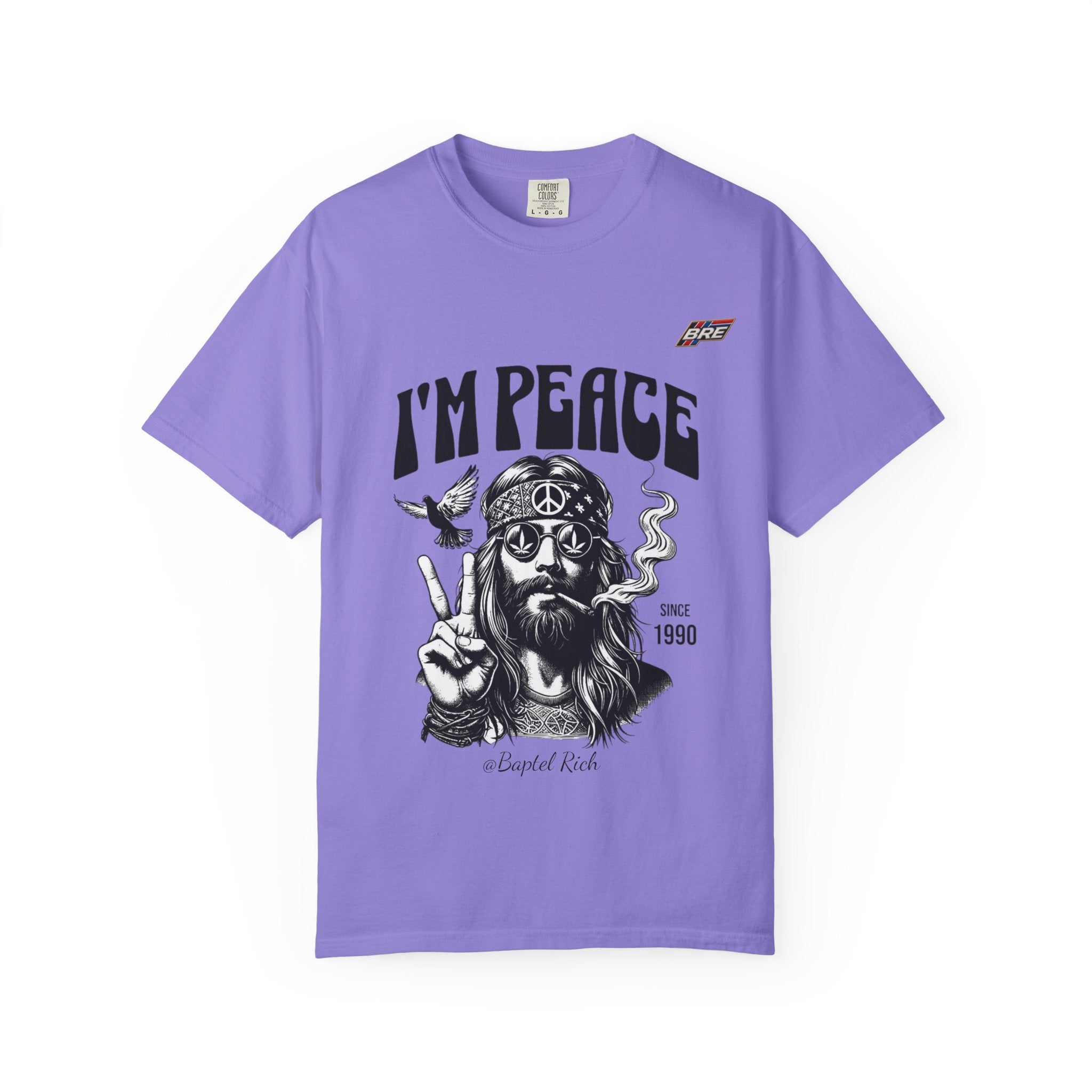 I'm Peace Vintage Hippie T-Shirt — Peace Sign, Dove & Retro Graphic Tee