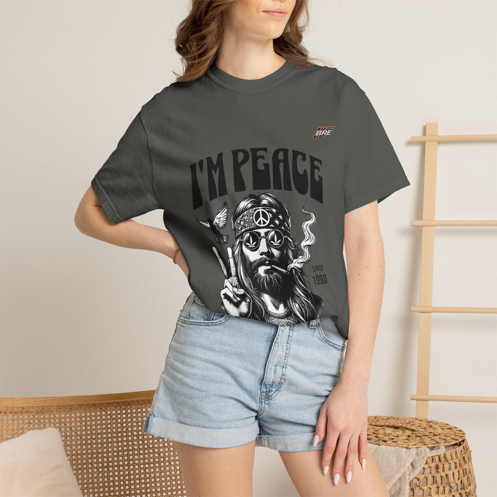 I'm Peace Vintage Hippie T-Shirt — Peace Sign, Dove & Retro Graphic Tee