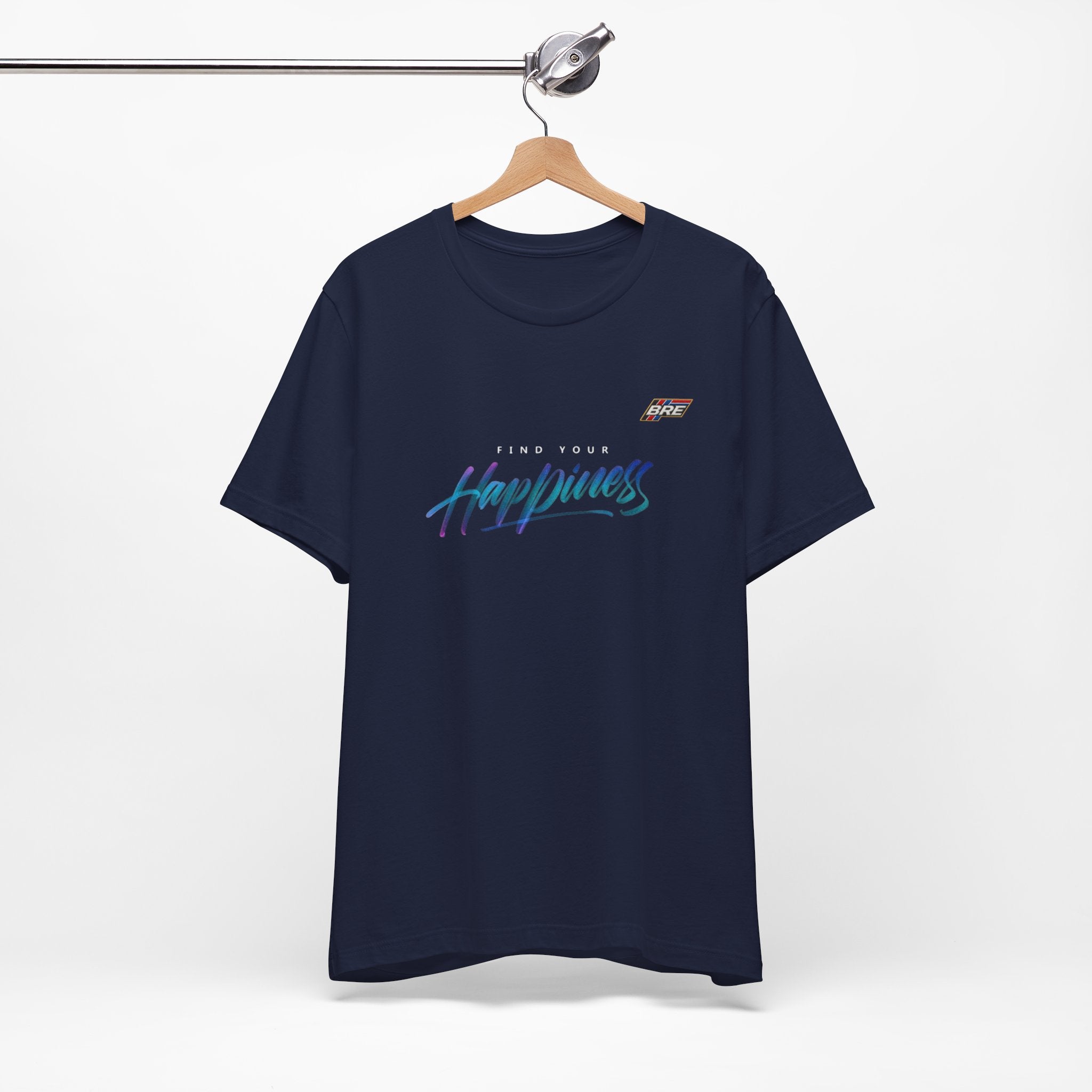 Find Your Happiness Tee — Retro Script Graphic T-Shirt
