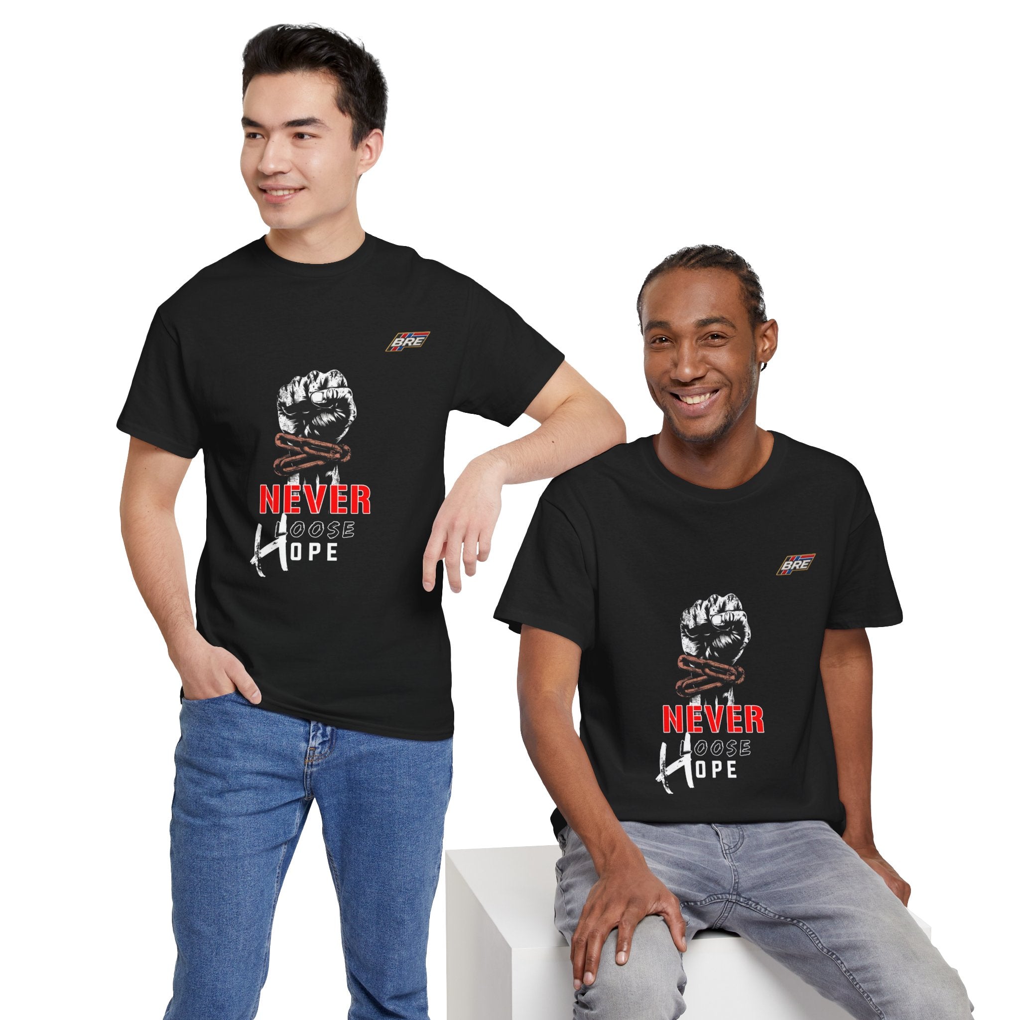 Never Lose Hope T‑Shirt — Motivational Fist Graphic Tee